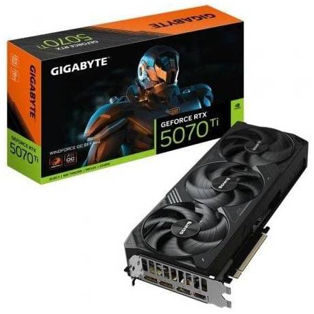 TARJETA GRÁFICA GIGABYTE GEFORCE RTX 5070 TI WINDFORCE OC SFF/ 16GB GDDR7