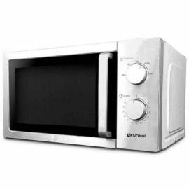 MICROONDAS GRUNKEL MWG-20INOX/ 700W/ CAPACIDAD 20L/ FUNCION GRILL/ PLATA