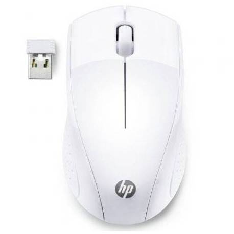 RATÓN INALÁMBRICO HP 220/ HASTA 1600 DPI/ BLANCO NIEVE