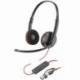 AURICULARES POLY BLACKWIRE 3220 + ADAPTADOR USB-C/A/ CON MICRÓFONO/ USB TIPO-C/ NEGRO