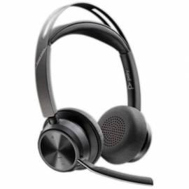 AURICULARES INALÁMBRICOS POLYVOYAGER FOCUS 2 USB-C-C + ADAPTADOR USB-C/A/ CON MICRÓFONO/ BLUETOOTH/ NEGROS