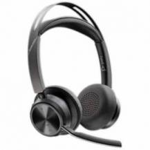 AURICULARES INALÁMBRICOS POLYVOYAGER FOCUS 2 USB-C-C + ADAPTADOR USB-C/A/ CON MICRÓFONO/ BLUETOOTH/ NEGROS