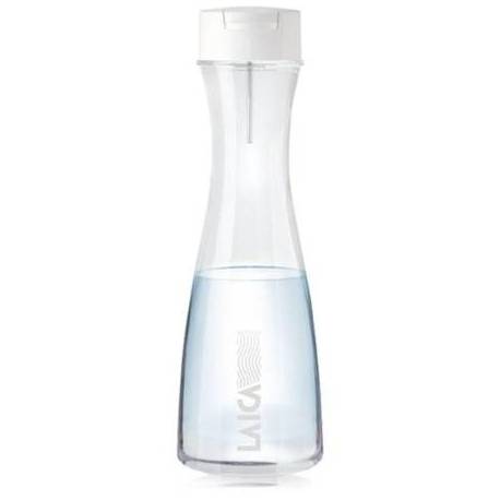 BOTELLA FILTRANTE LAICA GLASSMART/ CAPACIDAD 1.1L/ BLANCA/ INCLUYE 2 FILTROS