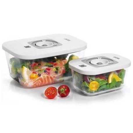 PACK DE 2 RECIPIENTES DE CRISTAL LAICA VT33060/ CON FUNCIÓN AL VACÍO/ CAPACIDAD 0.5 - 1.5L