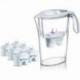 PACK JARRA FILTRANTE LAICA STREAM/ 2.3L/ BLANCA/ JARRA + 6 FILTROS BI-FLUX