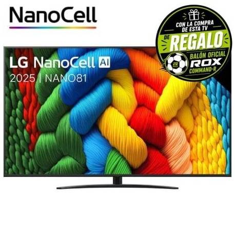 TELEVISOR LG NANOCELL 65NANO81A6A 65'/ ULTRA HD 4K/ SMART TV/ WIFI