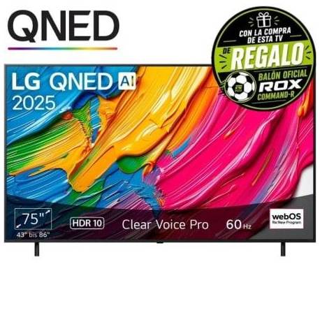TELEVISOR LG QNED AI QNED80 75QNED80A6A 75'/ ULTRA HD 4K/ SMART TV/ WIFI