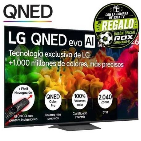 TELEVISOR LG QNED EVO AI QNED8EB MINI LED 75QNED8EB3A 75'/ ULTRA HD 4K/ SMART TV/ WIFI