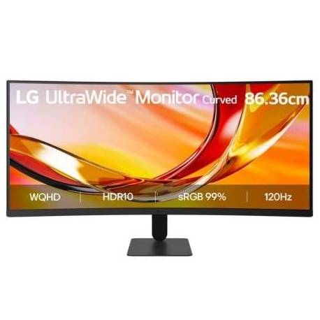 MONITOR PROFESIONAL ULTRAPANORÁMICO CURVO LG 34U601B-B 34'/ WQHD/ NEGRO