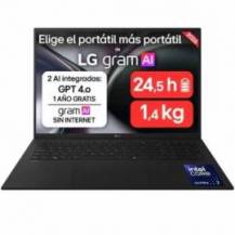 PORTÁTIL LG GRAM 17ZD90TL-G.AX85BN INTEL CORE ULTRA 7-258V/ 32GB/ 512GB SSD/ 17'/ SIN SISTEMA OPERATIVO