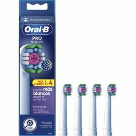 CABEZAL DE RECAMBIO BRAUN PARA CEPILLO BRAUN ORAL-B 3D WHITE/ PACK 4 UDS