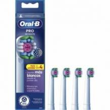 CABEZAL DE RECAMBIO BRAUN PARA CEPILLO BRAUN ORAL-B 3D WHITE/ PACK 4 UDS