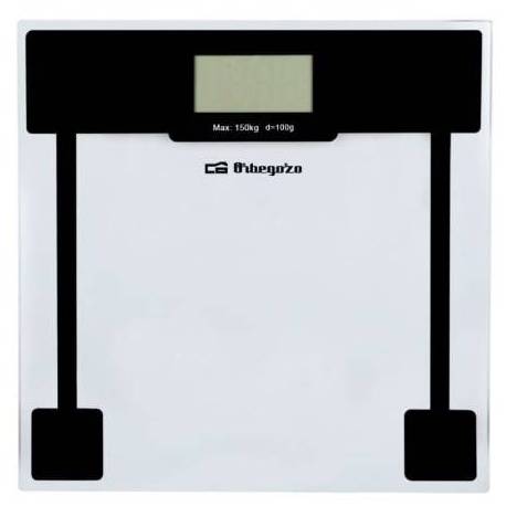 BÁSCULA DE BAÑO ORBEGOZO PB 2210/ HASTA 150KG/ CRISTAL