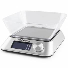 BÁSCULA DE COCINA ELECTRÓNICA ORBEGOZO PC 1030 A/ HASTA 5KG/ PLATA