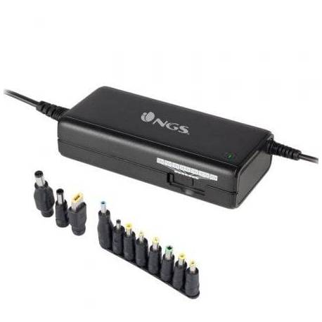 CARGADOR DE PORTÁTIL NGS BAN/ 90W/ MANUAL/ 11 CONECTORES/ VOLTAJE 12-20V
