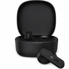 AURICULARES BLUETOOTH PHILIPS TAT2100BK CON ESTUCHE DE CARGA/ AUTONOMÍA 8H/ NEGROS
