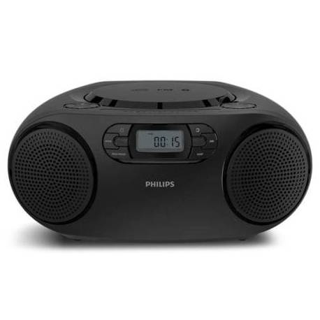 RADIO CD PHILIPS TAZ2000B/ 3W RMS/ CON CABLE/ CON PILAS/ NEGRA