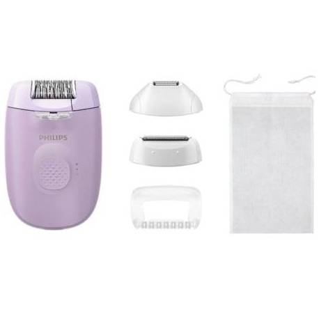 DEPILADORA PHILIPS EPILATOR SERIES 4000 BRE257/ CON BATERÍA/ 4 ACCESORIOS