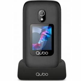 TELÉFONO MÓVIL QUBO P-221BKC 4G PARA PERSONAS MAYORES/ NEGRO