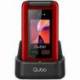 TELÉFONO MÓVIL QUBO X-247RDC 4G PARA PERSONAS MAYORES/ ROJO