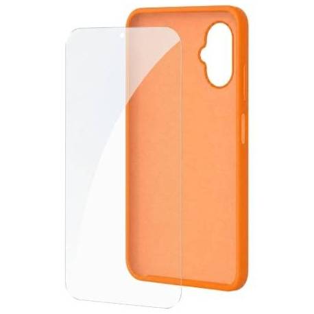FUNDA SILICONA + PROTECTOR DE PANTALLA DE CRISTAL TEMPLADO SPC WUUM ONE PROTECTION PACK 4354P/ COMPATIBLE CON SPC WUUM ONE/