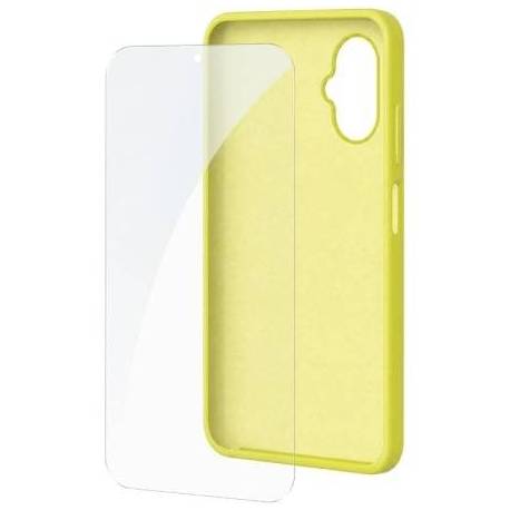 FUNDA SILICONA + PROTECTOR DE PANTALLA DE CRISTAL TEMPLADO SPC WUUM ONE PROTECTION PACK 4354Y/ COMPATIBLE CON SPC WUUM ONE/