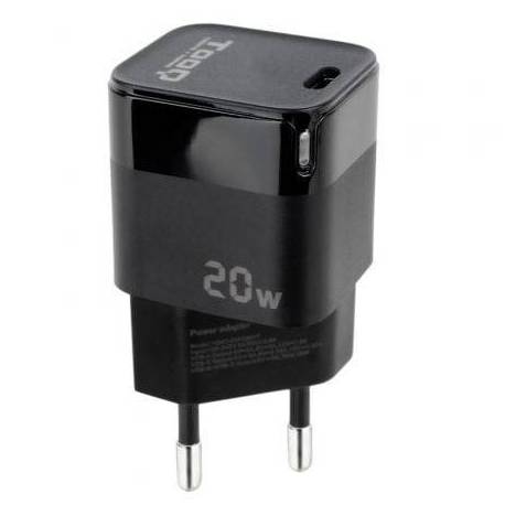 CARGADOR DE PARED TOOQ TQWC-PD20/ 1XUSB TIPO-C/ 20W