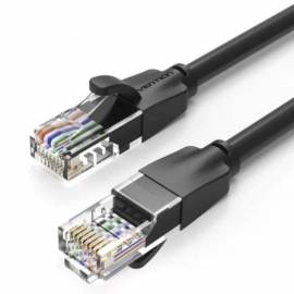 CABLE DE RED RJ45 UTP VENTION IBEBY CAT.6/ 30CM/ NEGRO