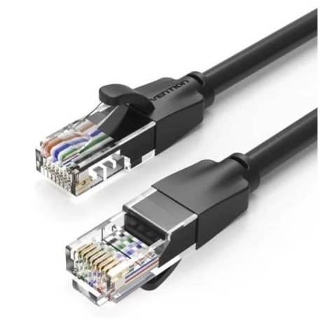 CABLE DE RED RJ45 UTP VENTION IBEBY CAT.6/ 30CM/ NEGRO