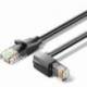 CABLE DE RED RJ45 UTP VENTION IBVBJ CAT.6/ 5M/ ACODADO 90º/ NEGRO