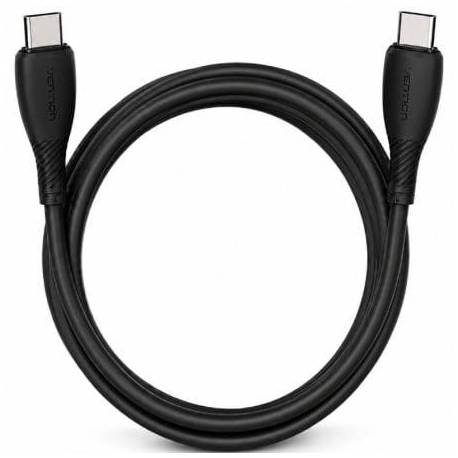 CABLE USB 2.0 TIPO-C VENTION TRVBF/ USB TIPO-C MACHO - USB TIPO-C MACHO/ HASTA 60W/ 480MBPS/ 1M/ NEGRO