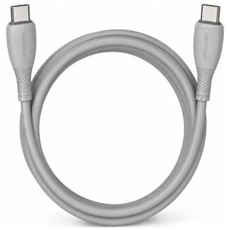 CABLE USB 2.0 TIPO-C VENTION TRVHH/ USB TIPO-C MACHO - USB TIPO-C MACHO/ HASTA 60W/ 480MBPS/ 2M/ GRIS