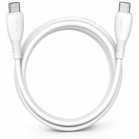 CABLE USB 2.0 TIPO-C VENTION TRVWH/ USB TIPO-C MACHO - USB TIPO-C MACHO/ HASTA 60W/ 480MBPS/ 2M/ BLANCO