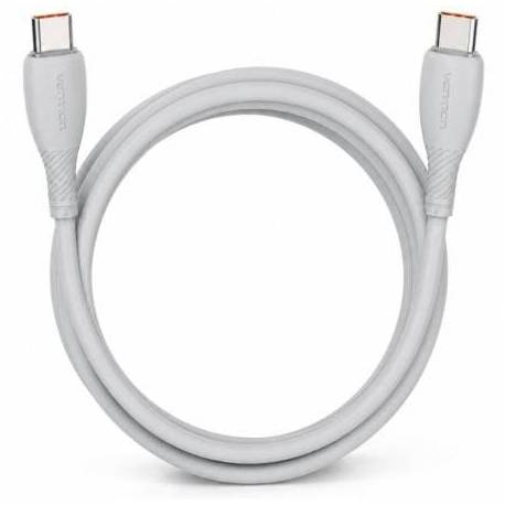 CABLE USB 2.0 TIPO-C VENTION TRWHH/ USB TIPO-C MACHO - USB TIPO-C MACHO/ HASTA 100W/ 480MBPS/ 2M/ GRIS