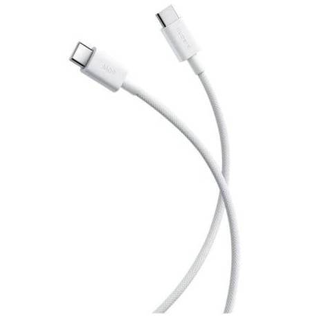 CABLE USB 2.0 TIPO-C 3A XIAOMI BRAIDED/ USB TIPO-C MACHO - USB TIPO-C MACHO/ HASTA 60W/ 480MBPS/ 1M/ BLANCO