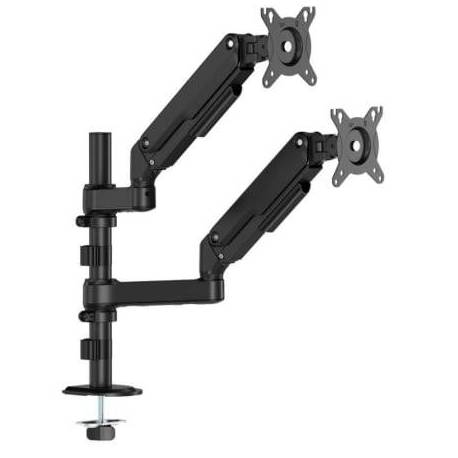 SOPORTE DE MESA CON CONTRAPESO PARA 2 MONITORES AISENS DT32TSR-453/ GIRATORIO/ INCLINABLE/ HASTA 9KG