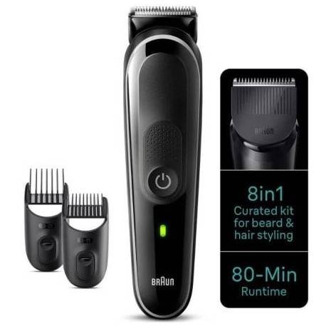 RECORTADORA BRAUN ALL IN ONE STYLE KIT SERIES 3 MGK3440/ CON BATERÍA/ 8 ACCESORIOS