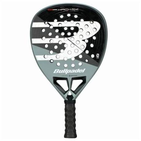 PALA DE PÁDEL BULLPADEL HACK 04 COMFORT 2026 (PAQUITO NAVARRO)/ NEGRA Y GRIS