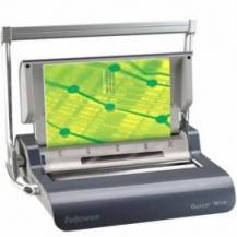 ENCUADERNADORA DE CANUTILLO FELLOWES QUASAR WIRE/ PLATA