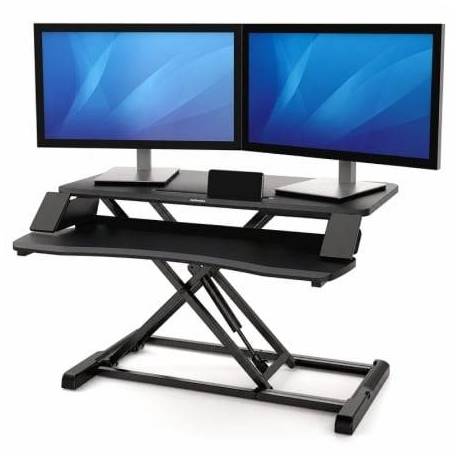 SOPORTE DE SOBREMESA ELEVABLE FELLOWES SIT-STAND LOTUS CORSIVO/ HASTA 15KG/ NEGRO