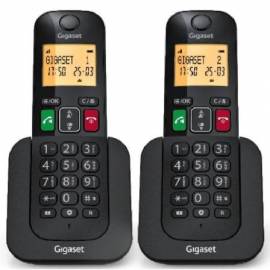 TELÉFONO INALÁMBRICO GIGASET ELEMENTAL 400 DUO/ NEGRO