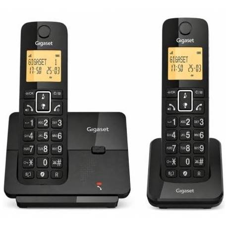 TELÉFONO INALÁMBRICO GIGASET ESSENTIAL 300 DUO/ NEGRO