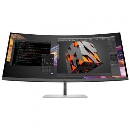 MONITOR PROFESIONAL ULTRAPARONÁMICO CURVO HP PRO SERIE 7 37.5'/ WQHD+/ MULTIMEDIA/ REGULABLE EN ALTURA/ PLATA