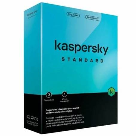 ANTIVIRUS KASPERSKY STANDARD/ 3 DISPOSITIVOS/ 1 AÑO