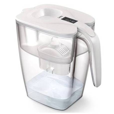 PACK JARRA FILTRANTE LAICA BIG MILANO/ 3.7L/ BLANCA/ JARRA + 1 FILTRO BI-FLUX