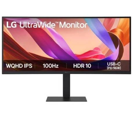 MONITOR PROFESIONAL ULTRAPANORÁMICO CURVO LG ULTRAWIDE 34U650A-B 34'/ WQHD/ MULTIMEDIA/ REGULABLE EN ALTURA/ NEGRO