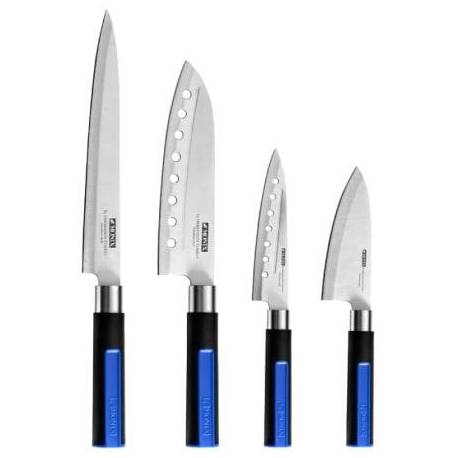 PACK 6 PIEZAS MONIX SOLID+ M355003/ 4 CUCHILLOS SANTOKU/ 1 TIJERAS SOLID PRO/ 1 TACOMA ORGANIZADORA