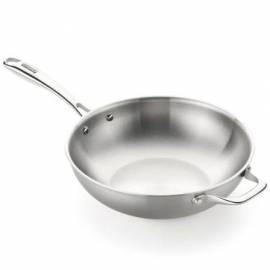 SARTÉN MONIX WOK PLANET INOX M212028/ Ø28CM/ ALUMINIO FUNDIDO/ APTA PARA INDUCCIÓN