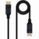 CABLE DISPLAYPORT 1.2 4K NANOCABLE 10.15.2310/ DISPLAYPORT MACHO - DISPLAYPORT MACHO/ 10M/ NEGRO