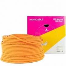 BOBINA DE CABLE SFTP PIMF AWG23 NANOCABLE 10.20.1700-100 CAT.7/ 100M/ NARANJA
